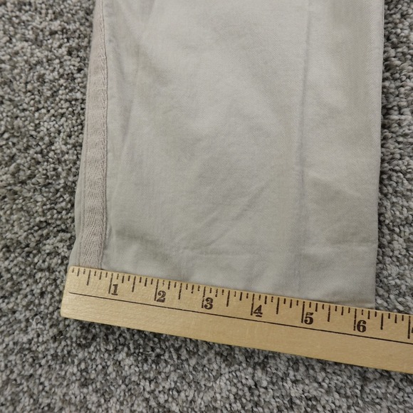 Gap Pants Womens 6 Beige Gray Chino Trousers Khakis Mid Rise Flat Front Stretch - Picture 2 of 13